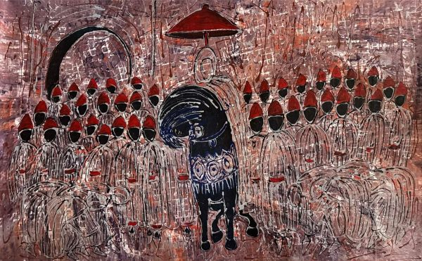 The Rider Under the Red Canopy